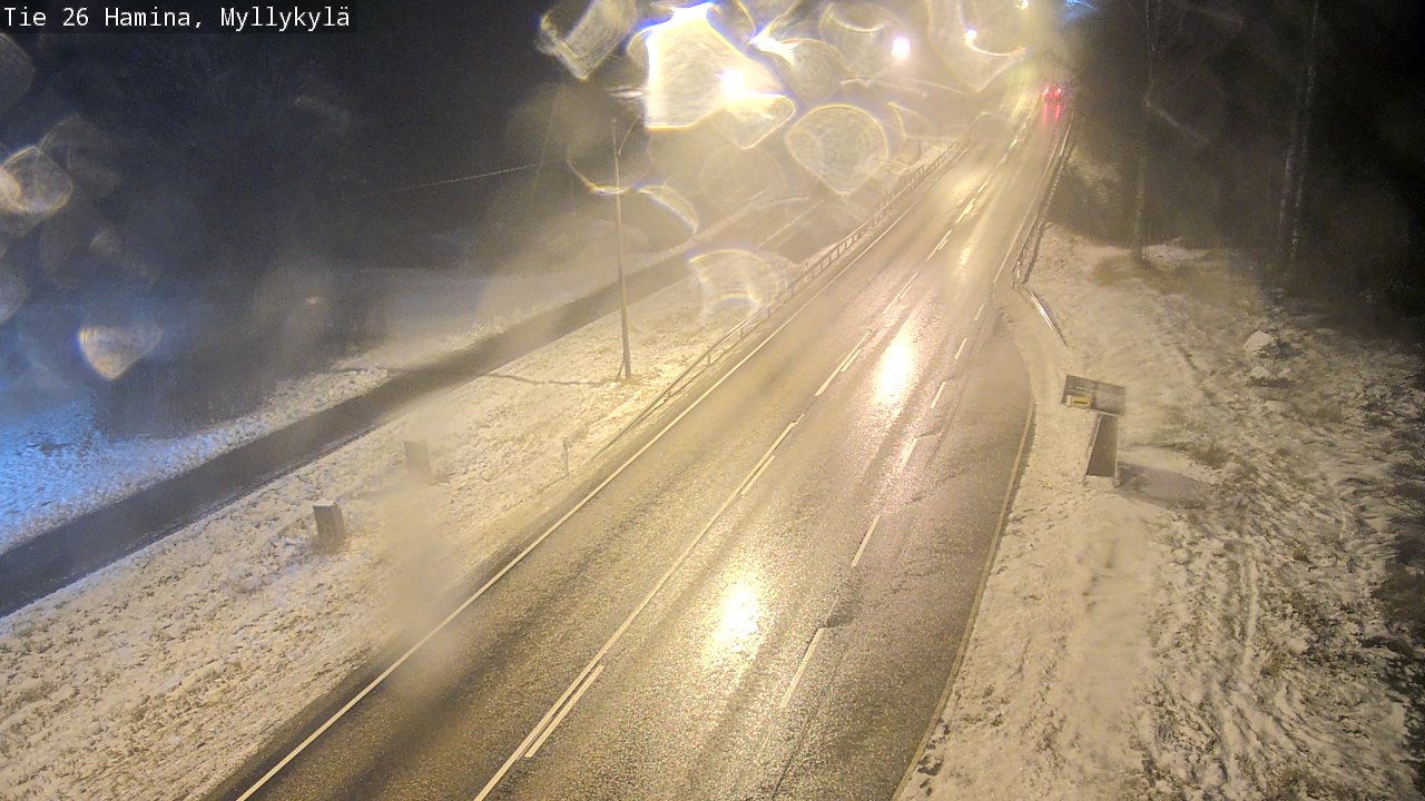 Weather Camera Image Väg 26 Hamina, Myllykylä, Hamina, Kymenlaakso