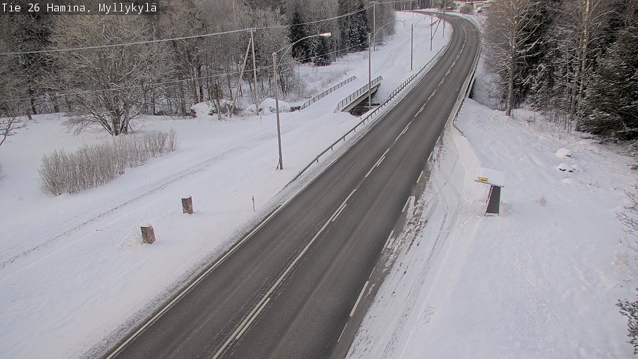 Weather Camera Image Road 26 Hamina, Myllykylä, Hamina, Kymenlaakso