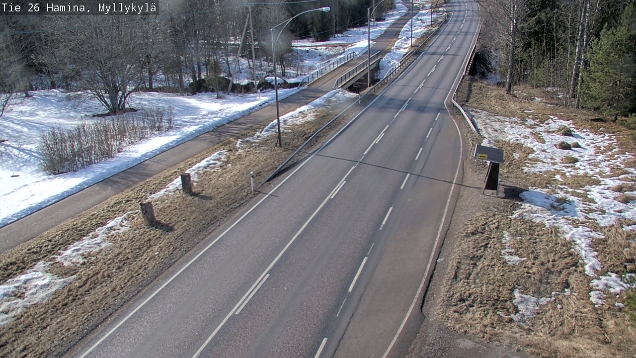 Weather Camera Image Väg 26 Hamina, Myllykylä, Hamina, Kymenlaakso