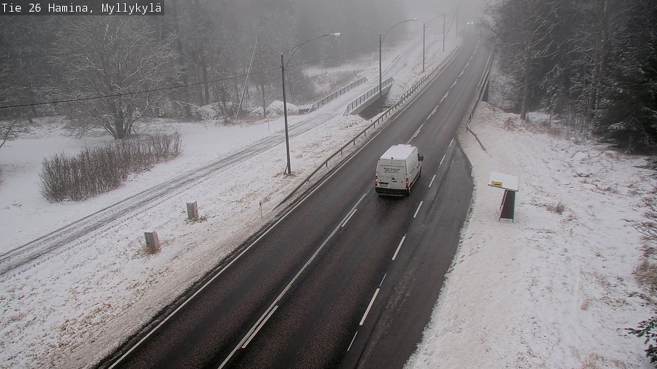 Weather Camera Image Väg 26 Hamina, Myllykylä, Hamina, Kymenlaakso
