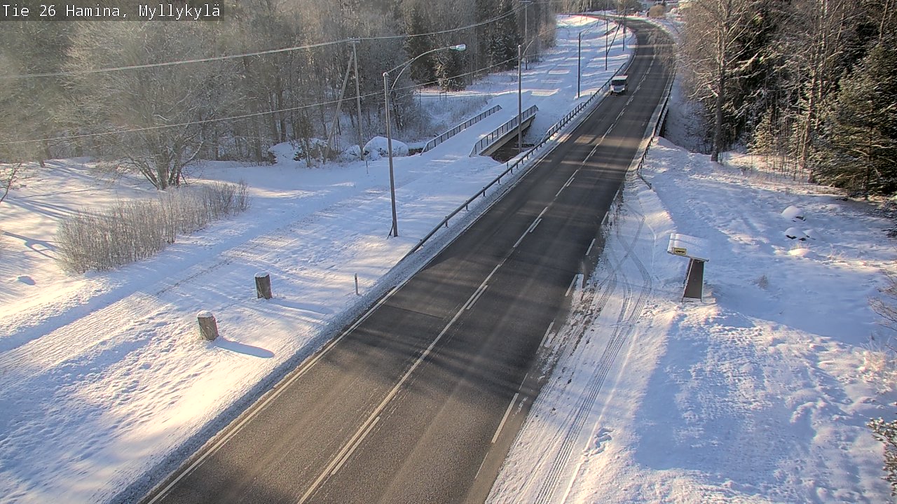 Weather Camera Image Road 26 Hamina, Myllykylä, Hamina, Kymenlaakso