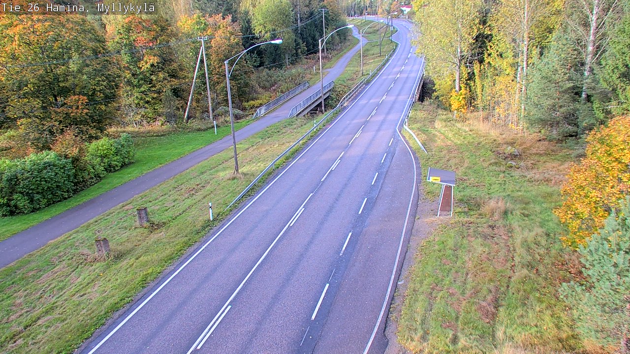 Weather Camera Image Road 26 Hamina, Myllykylä, Hamina, Kymenlaakso