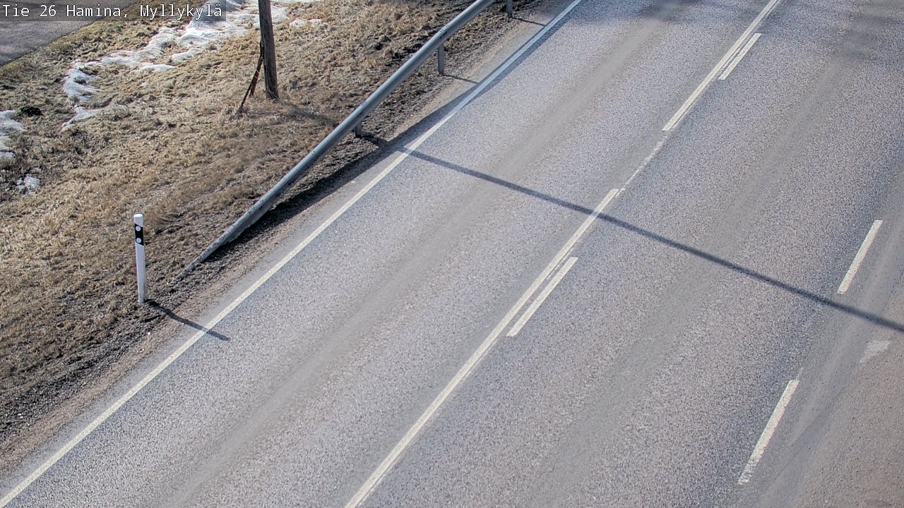 Weather Camera Image Road 26 Hamina, Myllykylä, Hamina, Kymenlaakso