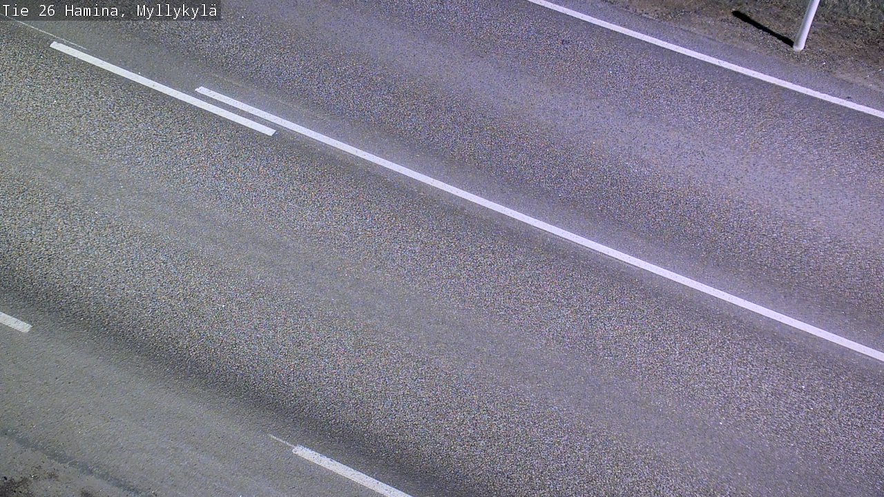 Weather Camera Image Road 26 Hamina, Myllykylä, Hamina, Kymenlaakso