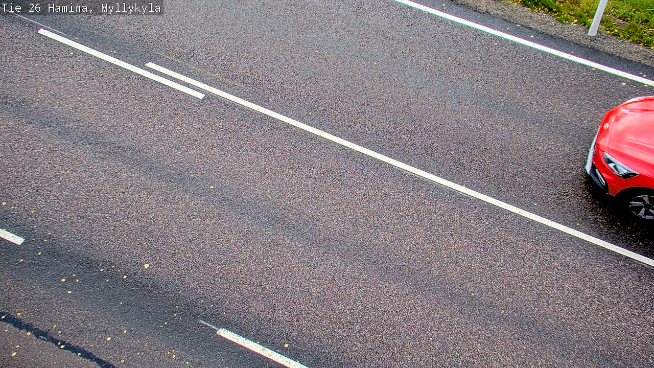 Weather Camera Image Road 26 Hamina, Myllykylä, Hamina, Kymenlaakso