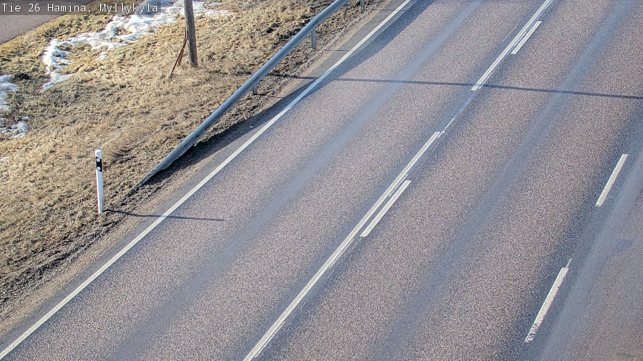 Weather Camera Image Road 26 Hamina, Myllykylä, Hamina, Kymenlaakso