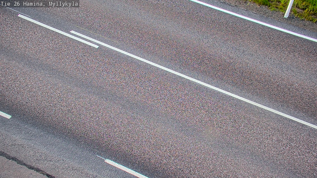 Weather Camera Image Väg 26 Hamina, Myllykylä, Hamina, Kymenlaakso