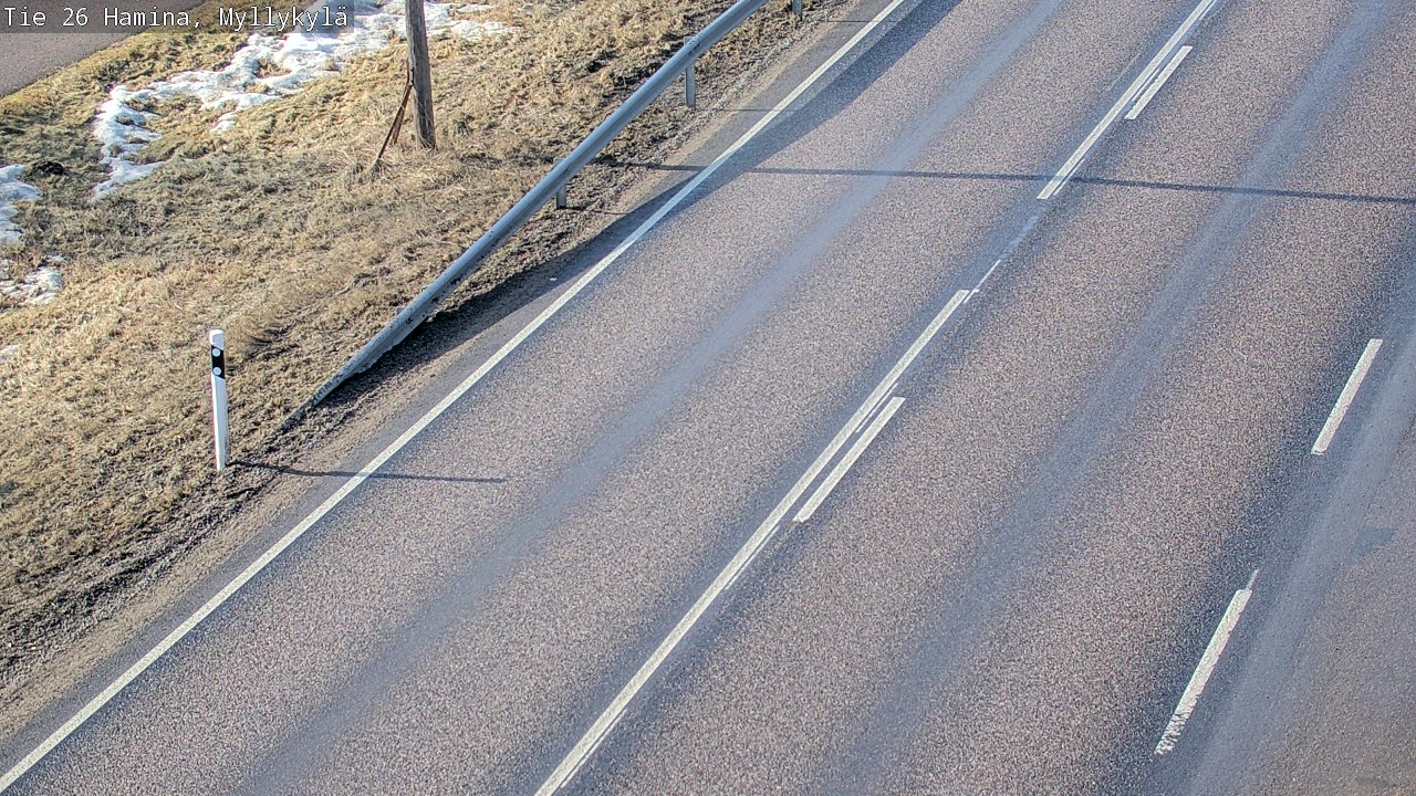 Weather Camera Image Road 26 Hamina, Myllykylä, Hamina, Kymenlaakso