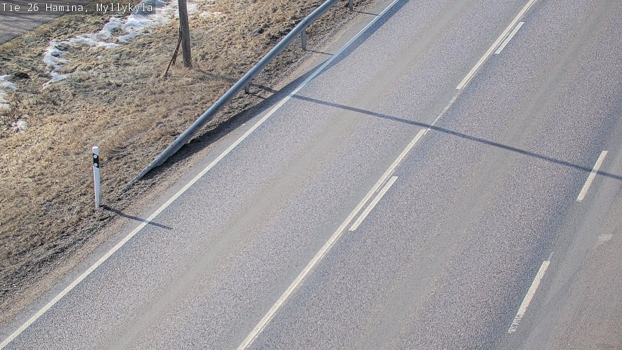 Weather Camera Image Road 26 Hamina, Myllykylä, Hamina, Kymenlaakso