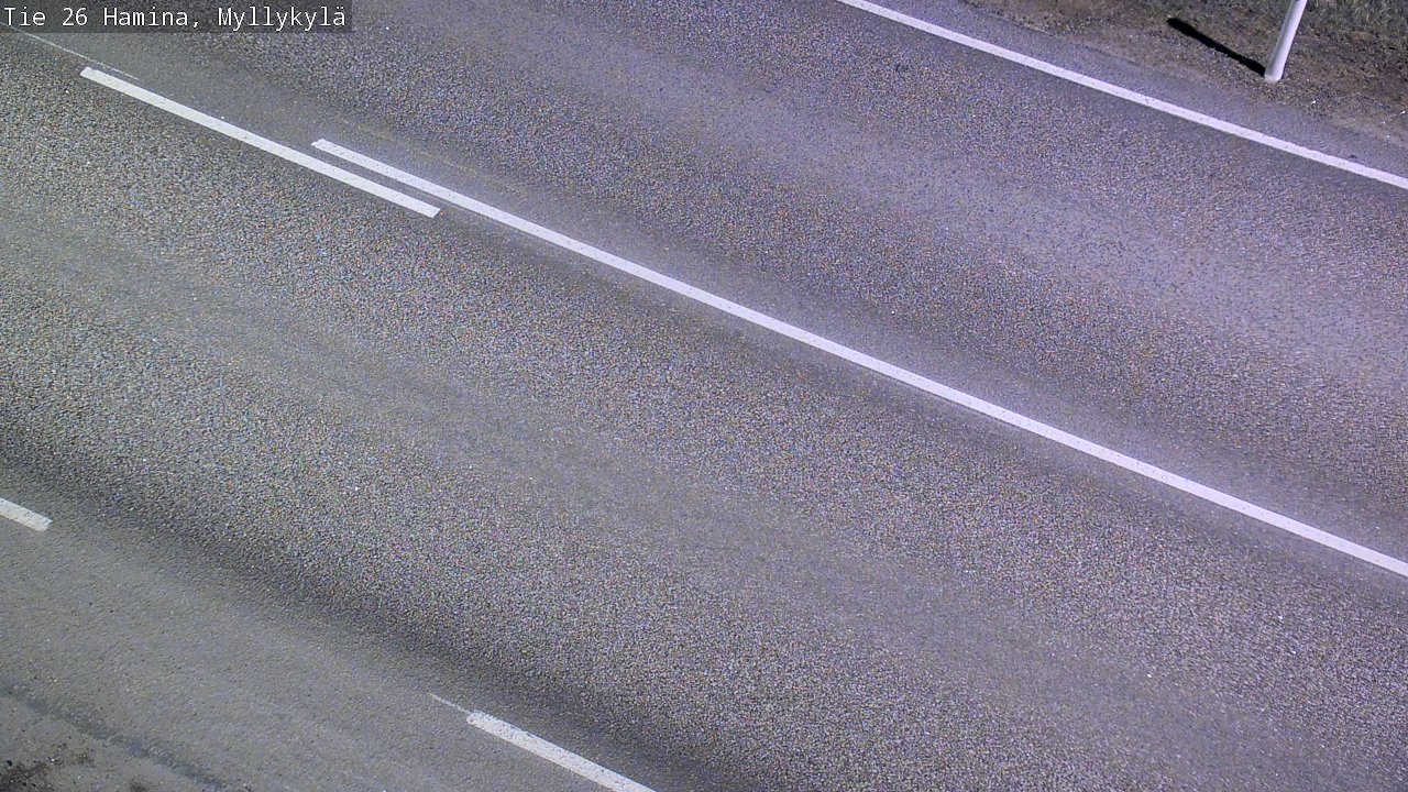 Weather Camera Image Road 26 Hamina, Myllykylä, Hamina, Kymenlaakso