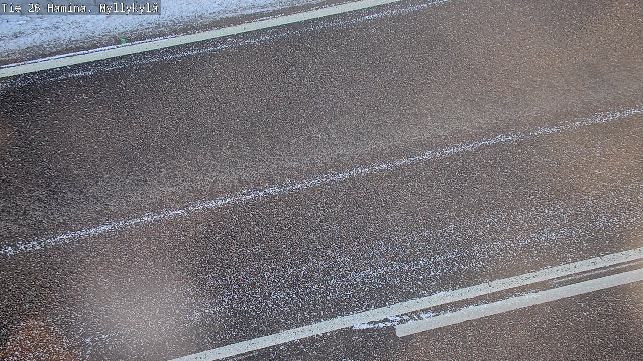 Weather Camera Image Väg 26 Hamina, Myllykylä, Hamina, Kymenlaakso