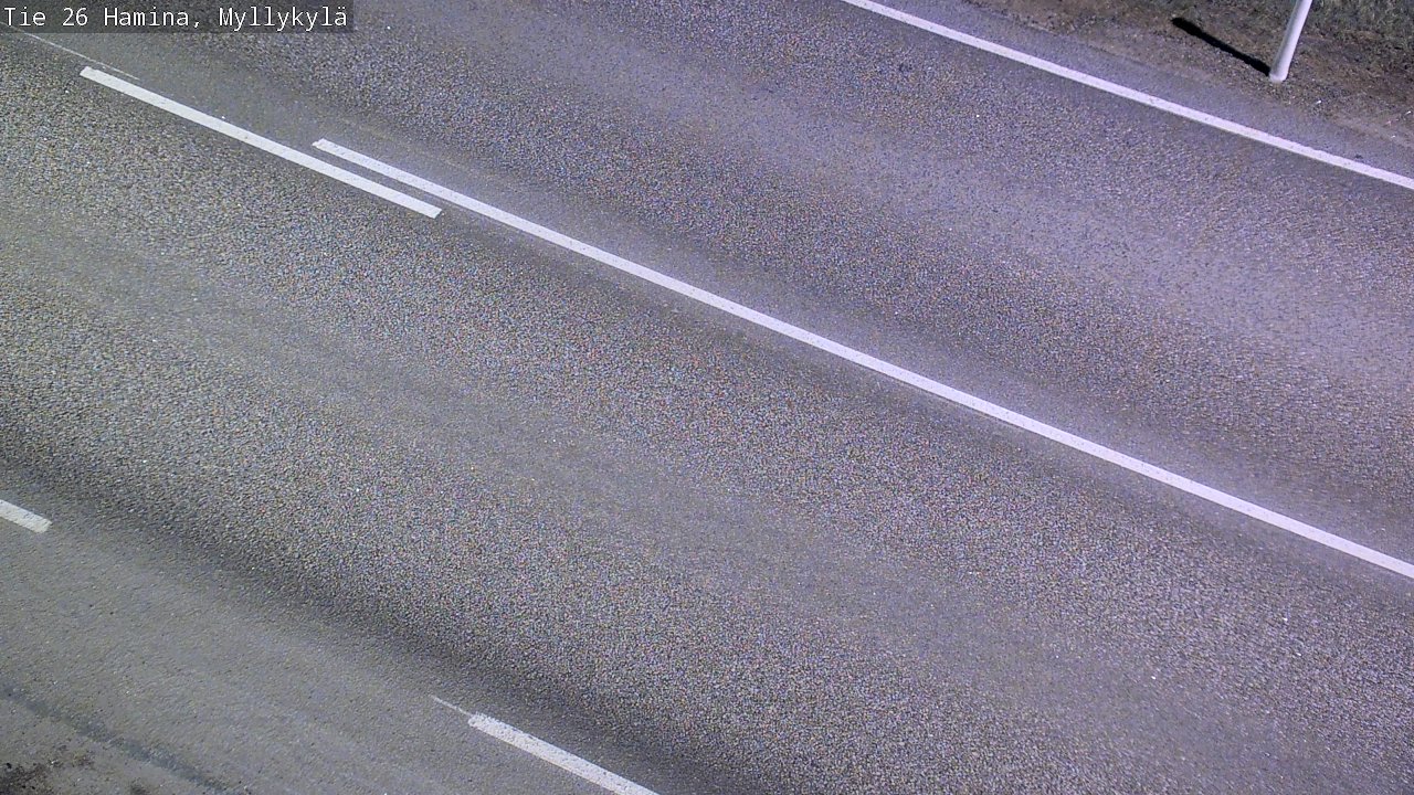 Weather Camera Image Road 26 Hamina, Myllykylä, Hamina, Kymenlaakso