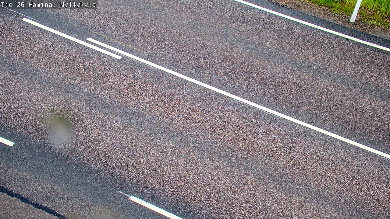 Weather Camera Image Väg 26 Hamina, Myllykylä, Hamina, Kymenlaakso