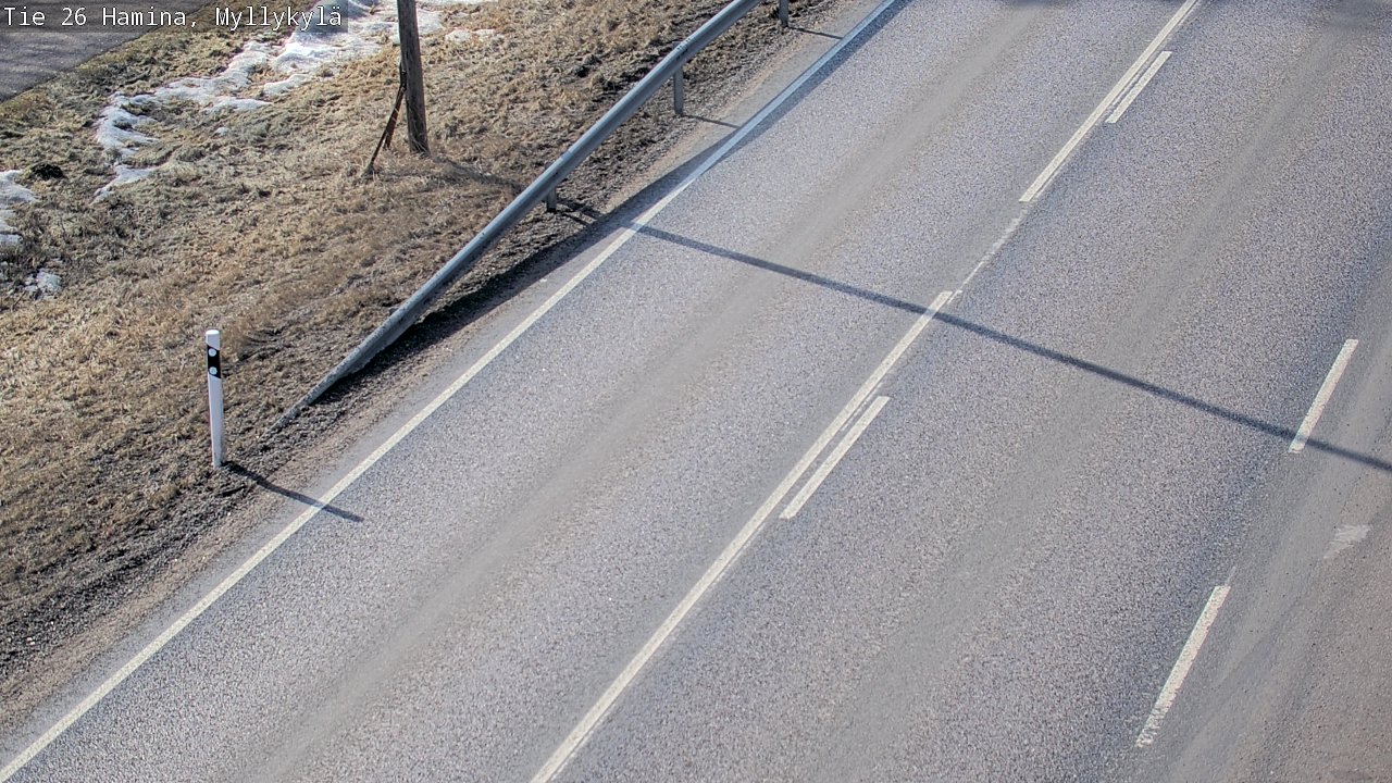Weather Camera Image Road 26 Hamina, Myllykylä, Hamina, Kymenlaakso