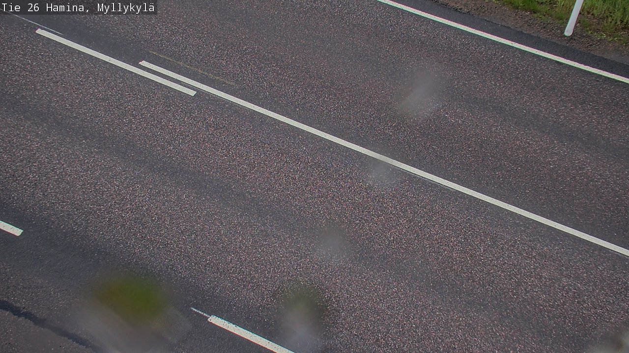 Weather Camera Image Väg 26 Hamina, Myllykylä, Hamina, Kymenlaakso