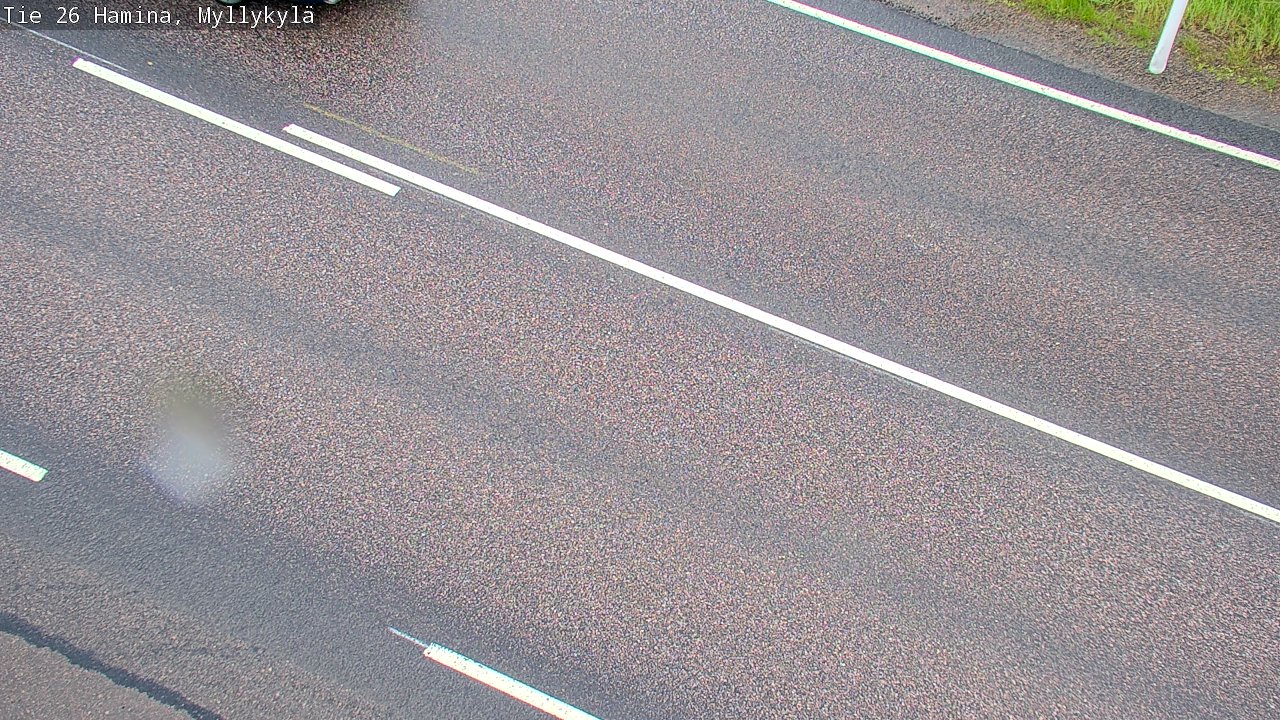 Weather Camera Image Väg 26 Hamina, Myllykylä, Hamina, Kymenlaakso