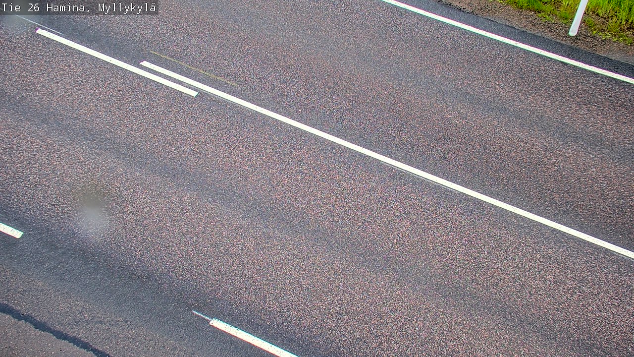 Weather Camera Image Väg 26 Hamina, Myllykylä, Hamina, Kymenlaakso