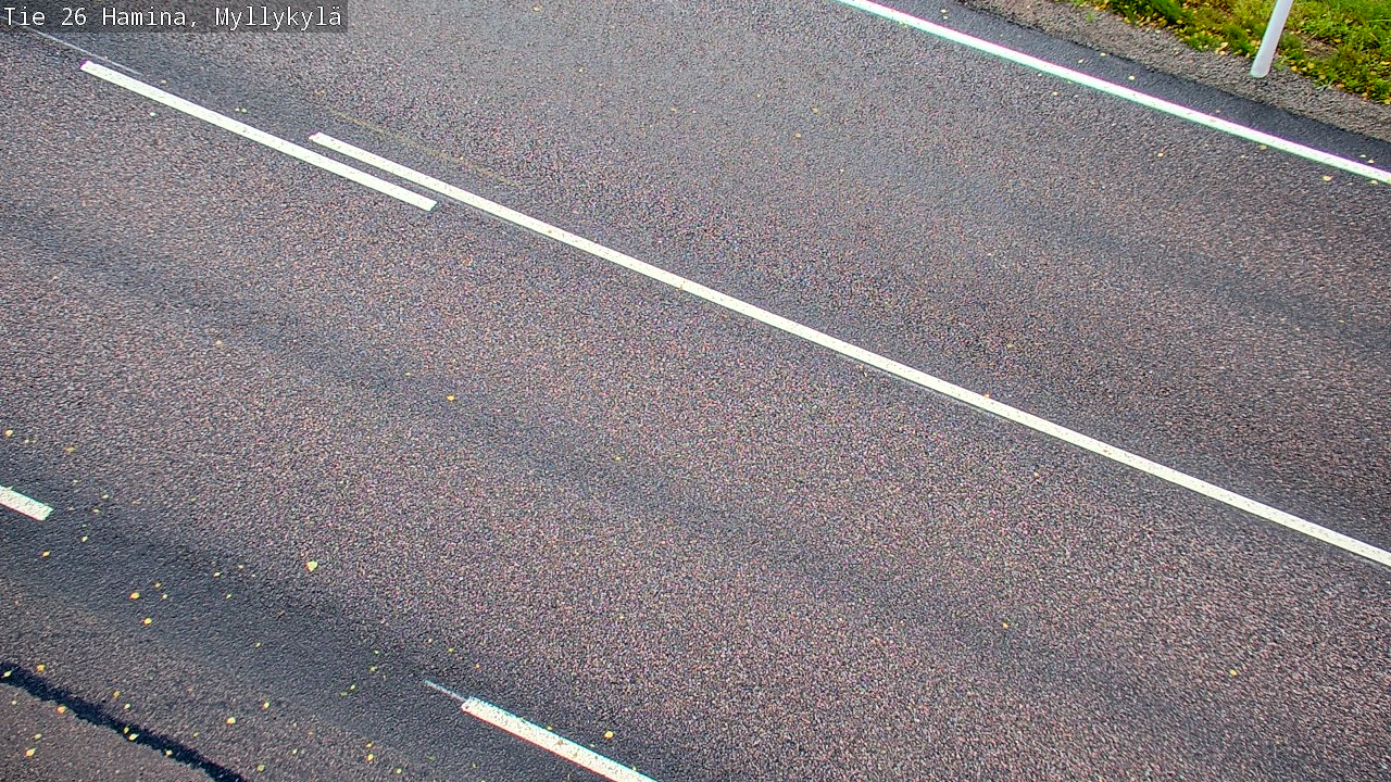 Weather Camera Image Road 26 Hamina, Myllykylä, Hamina, Kymenlaakso