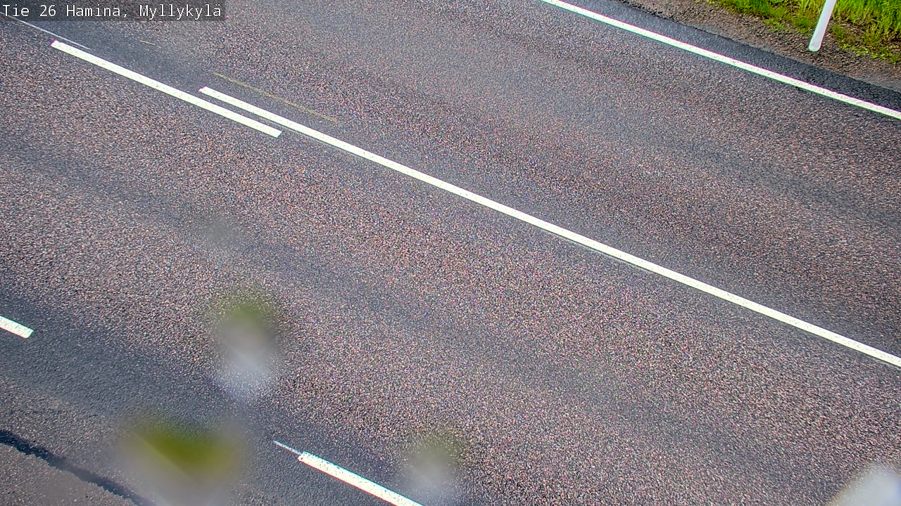 Weather Camera Image Väg 26 Hamina, Myllykylä, Hamina, Kymenlaakso