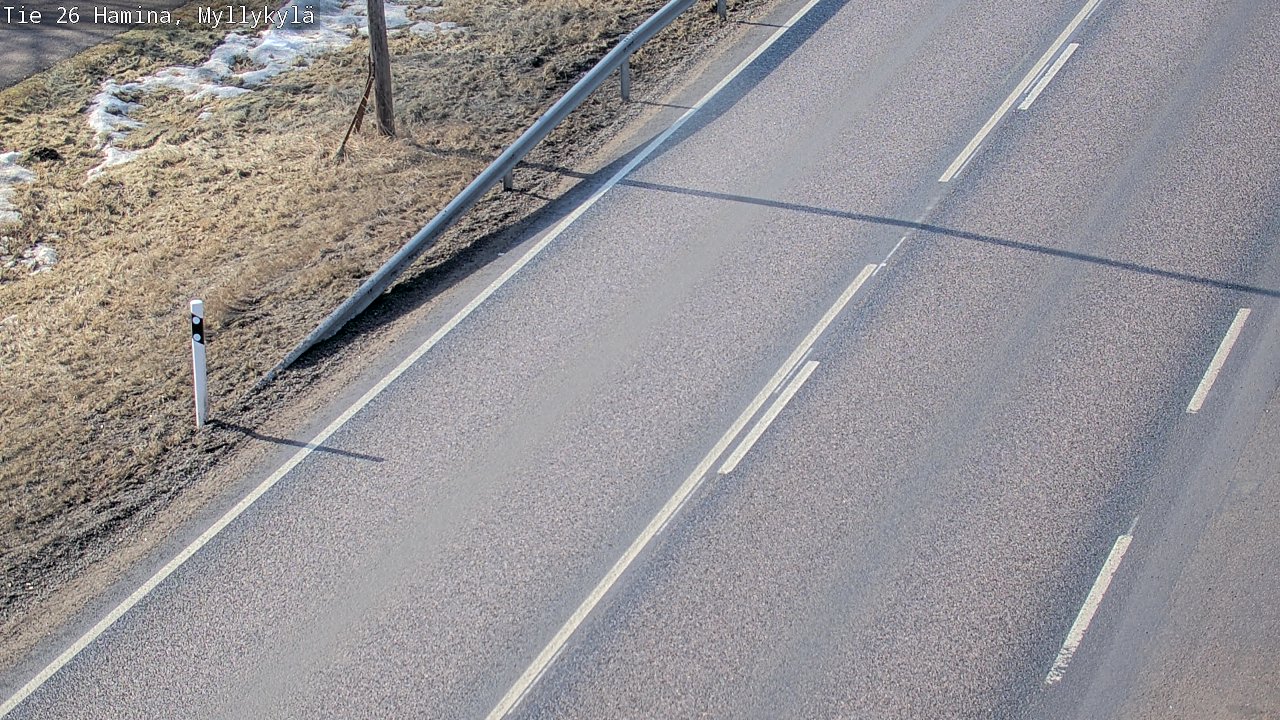 Weather Camera Image Road 26 Hamina, Myllykylä, Hamina, Kymenlaakso