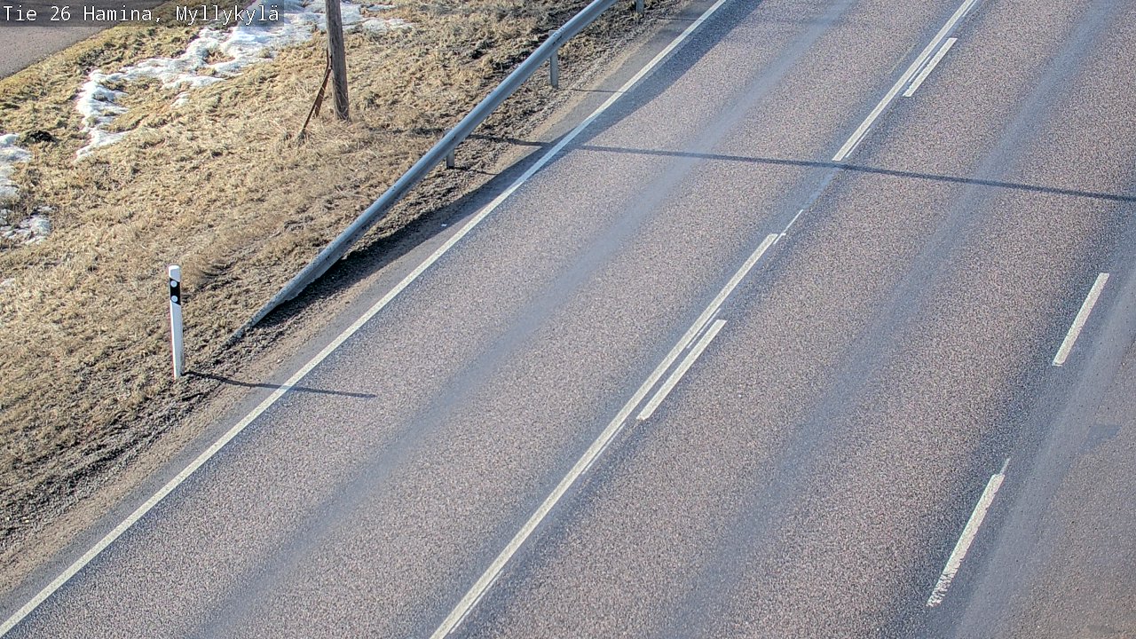 Weather Camera Image Road 26 Hamina, Myllykylä, Hamina, Kymenlaakso