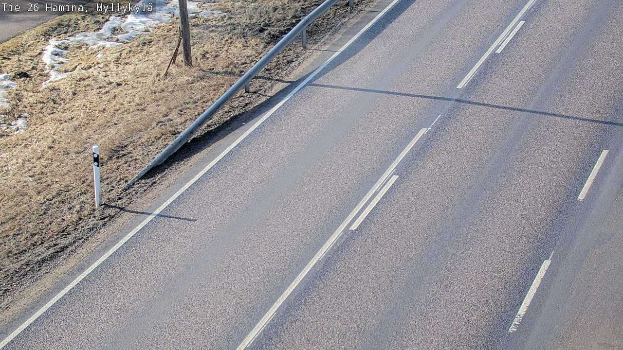 Weather Camera Image Road 26 Hamina, Myllykylä, Hamina, Kymenlaakso