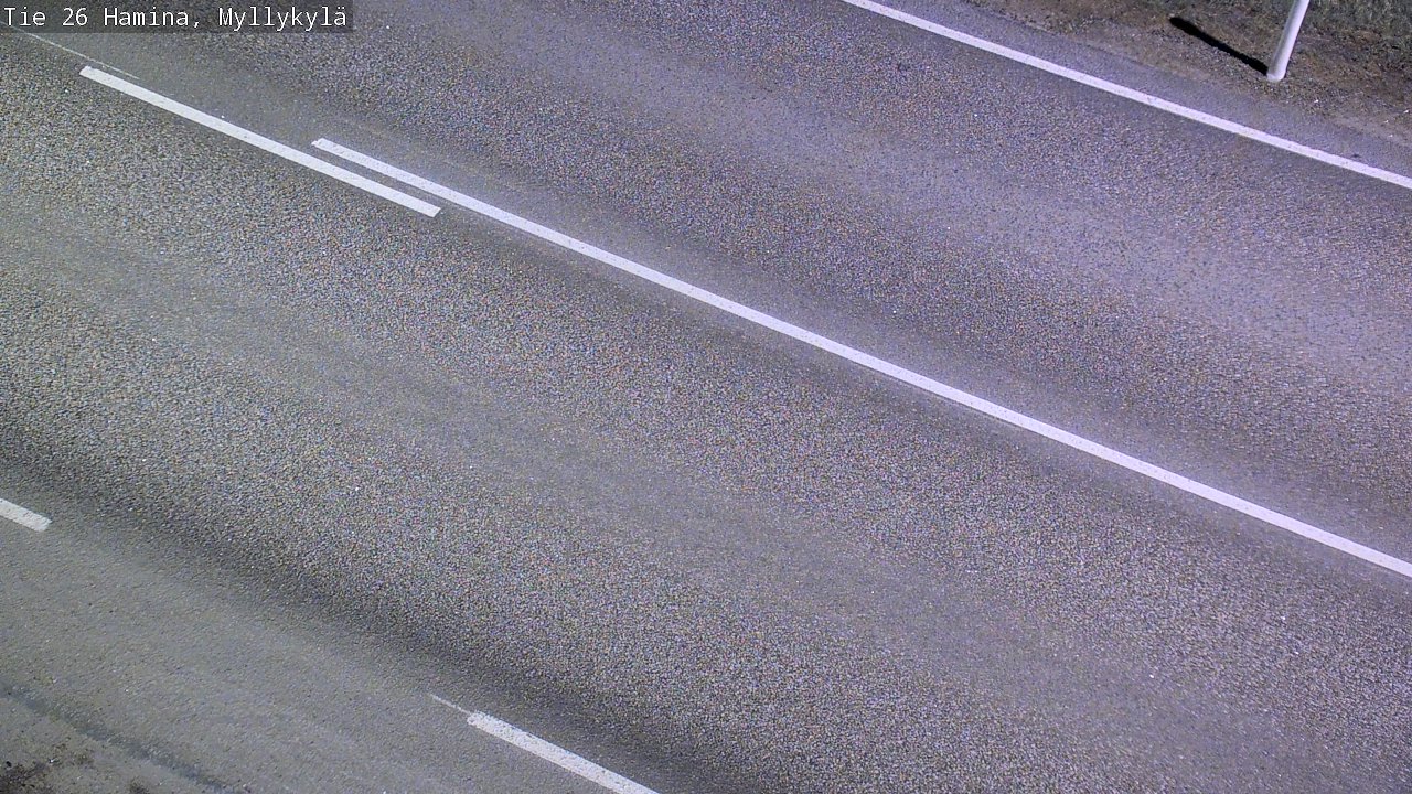 Weather Camera Image Road 26 Hamina, Myllykylä, Hamina, Kymenlaakso