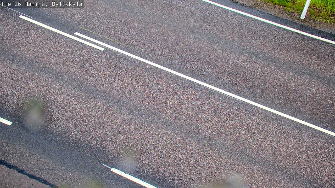 Weather Camera Image Väg 26 Hamina, Myllykylä, Hamina, Kymenlaakso