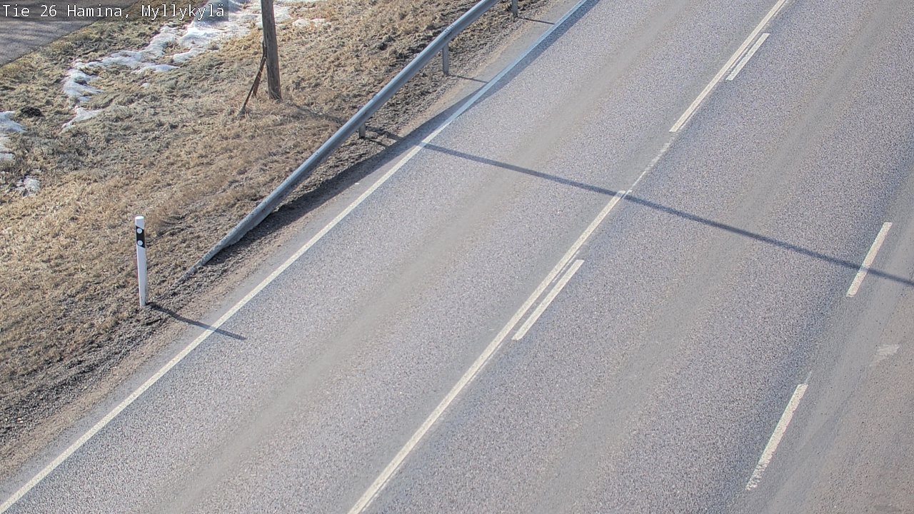 Weather Camera Image Road 26 Hamina, Myllykylä, Hamina, Kymenlaakso