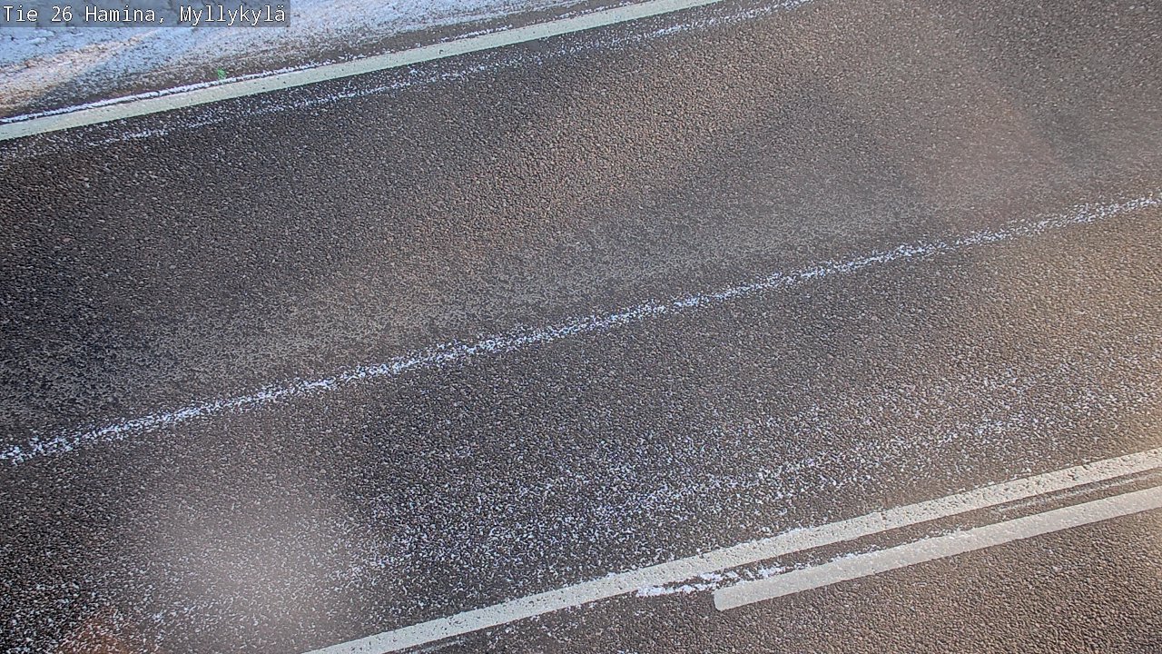 Weather Camera Image Väg 26 Hamina, Myllykylä, Hamina, Kymenlaakso