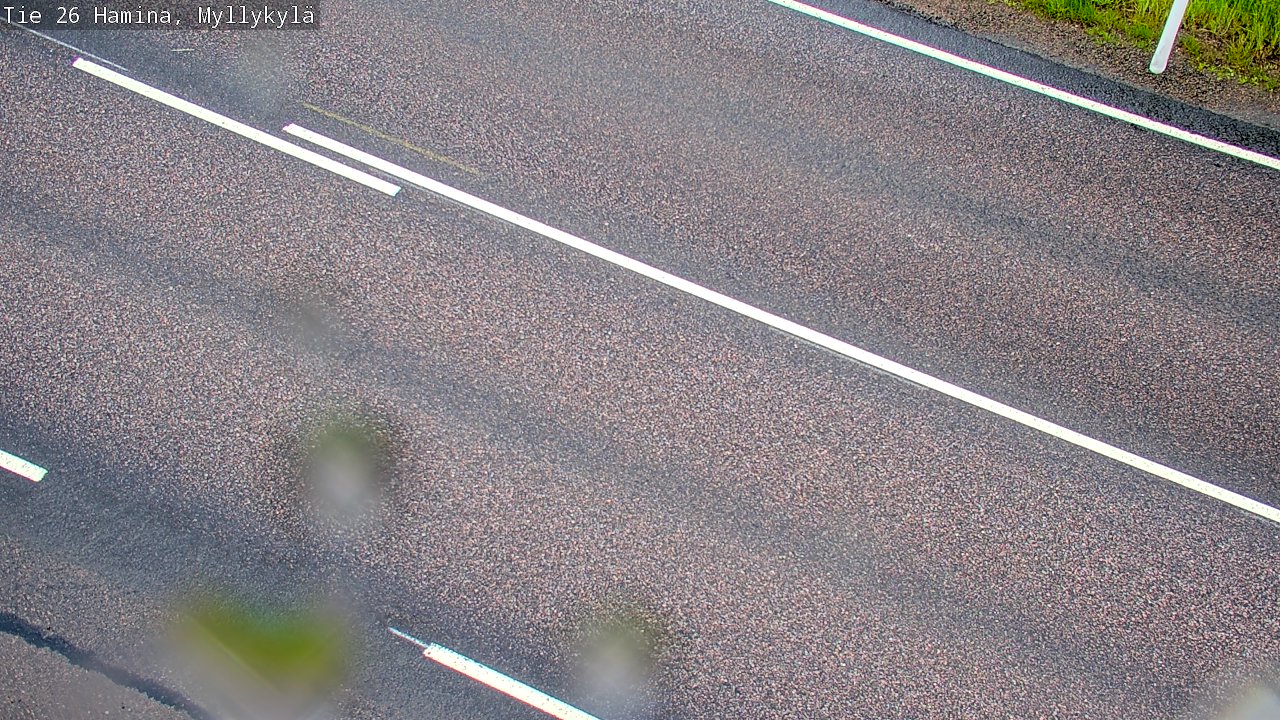 Weather Camera Image Väg 26 Hamina, Myllykylä, Hamina, Kymenlaakso