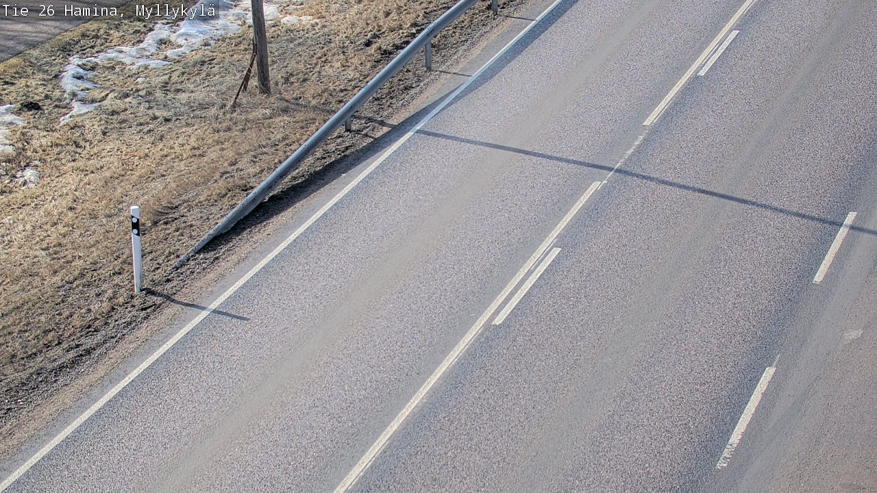 Weather Camera Image Road 26 Hamina, Myllykylä, Hamina, Kymenlaakso