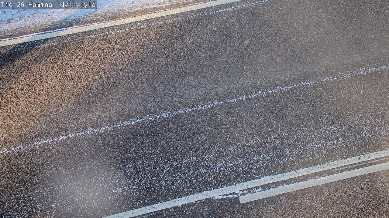 Weather Camera Image Väg 26 Hamina, Myllykylä, Hamina, Kymenlaakso