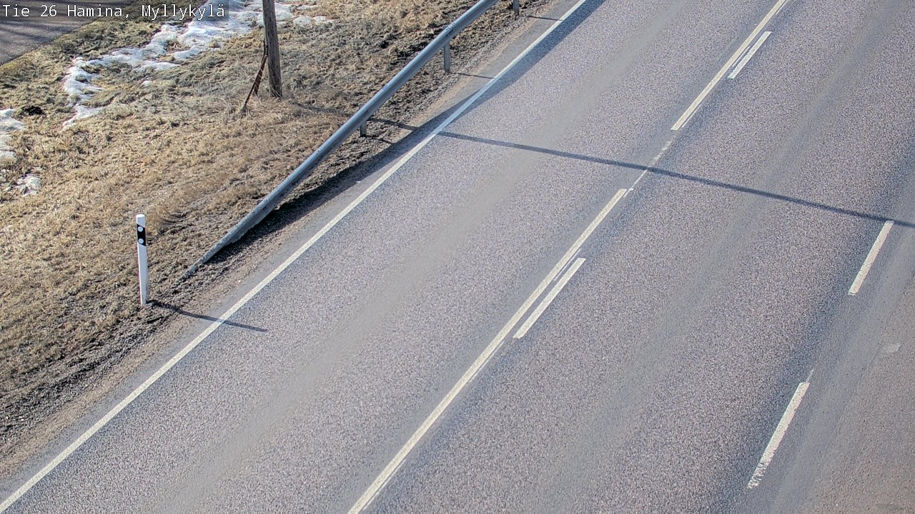 Weather Camera Image Road 26 Hamina, Myllykylä, Hamina, Kymenlaakso