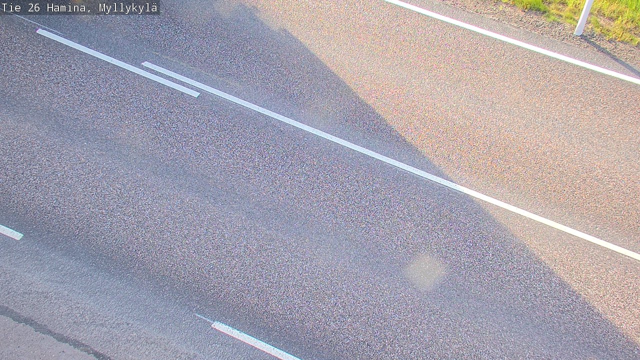 Weather Camera Image Road 26 Hamina, Myllykylä, Hamina, Kymenlaakso