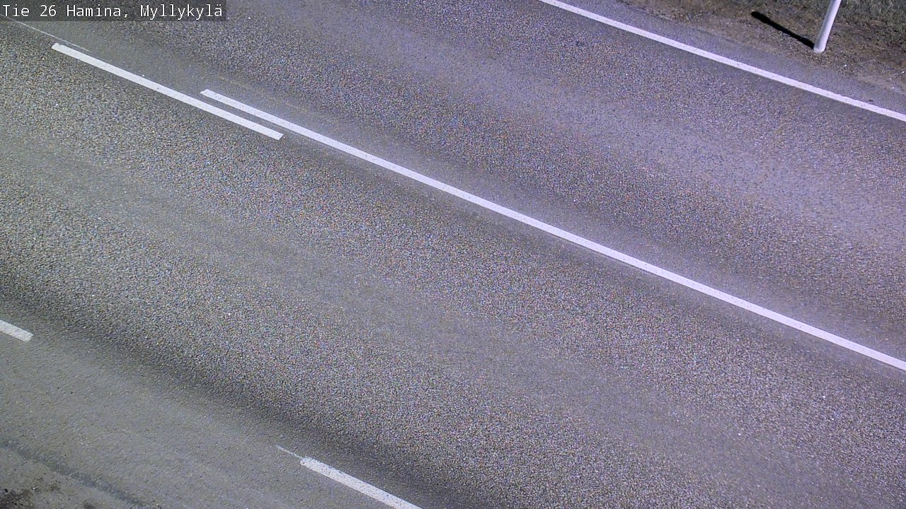 Weather Camera Image Road 26 Hamina, Myllykylä, Hamina, Kymenlaakso