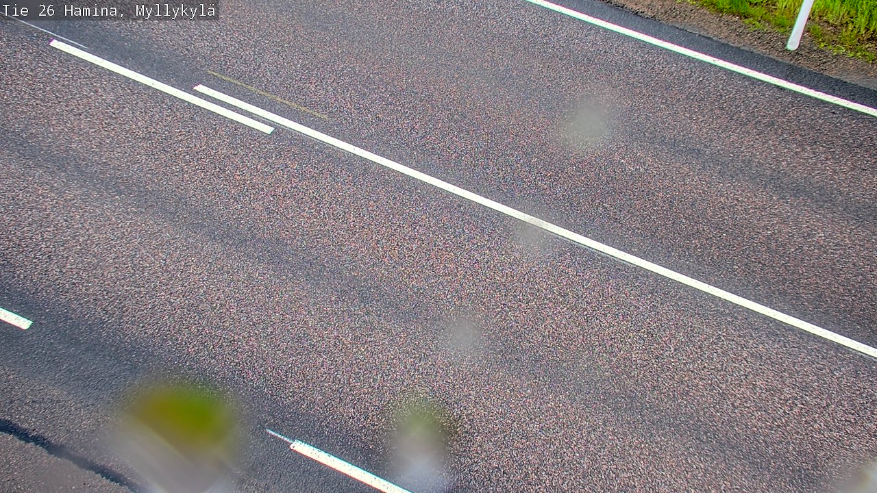 Weather Camera Image Väg 26 Hamina, Myllykylä, Hamina, Kymenlaakso