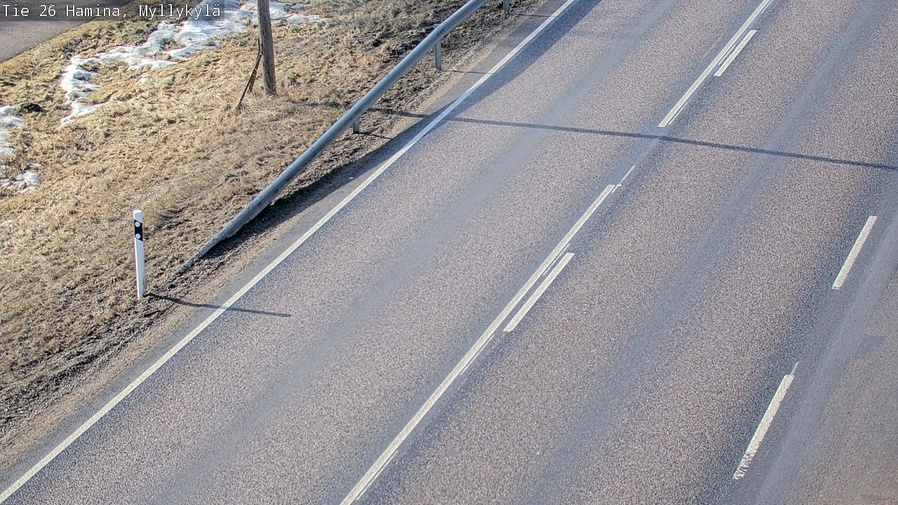 Weather Camera Image Road 26 Hamina, Myllykylä, Hamina, Kymenlaakso