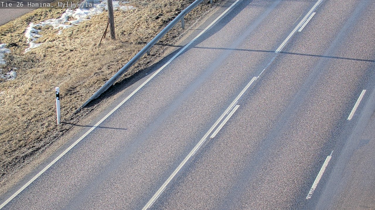 Weather Camera Image Road 26 Hamina, Myllykylä, Hamina, Kymenlaakso