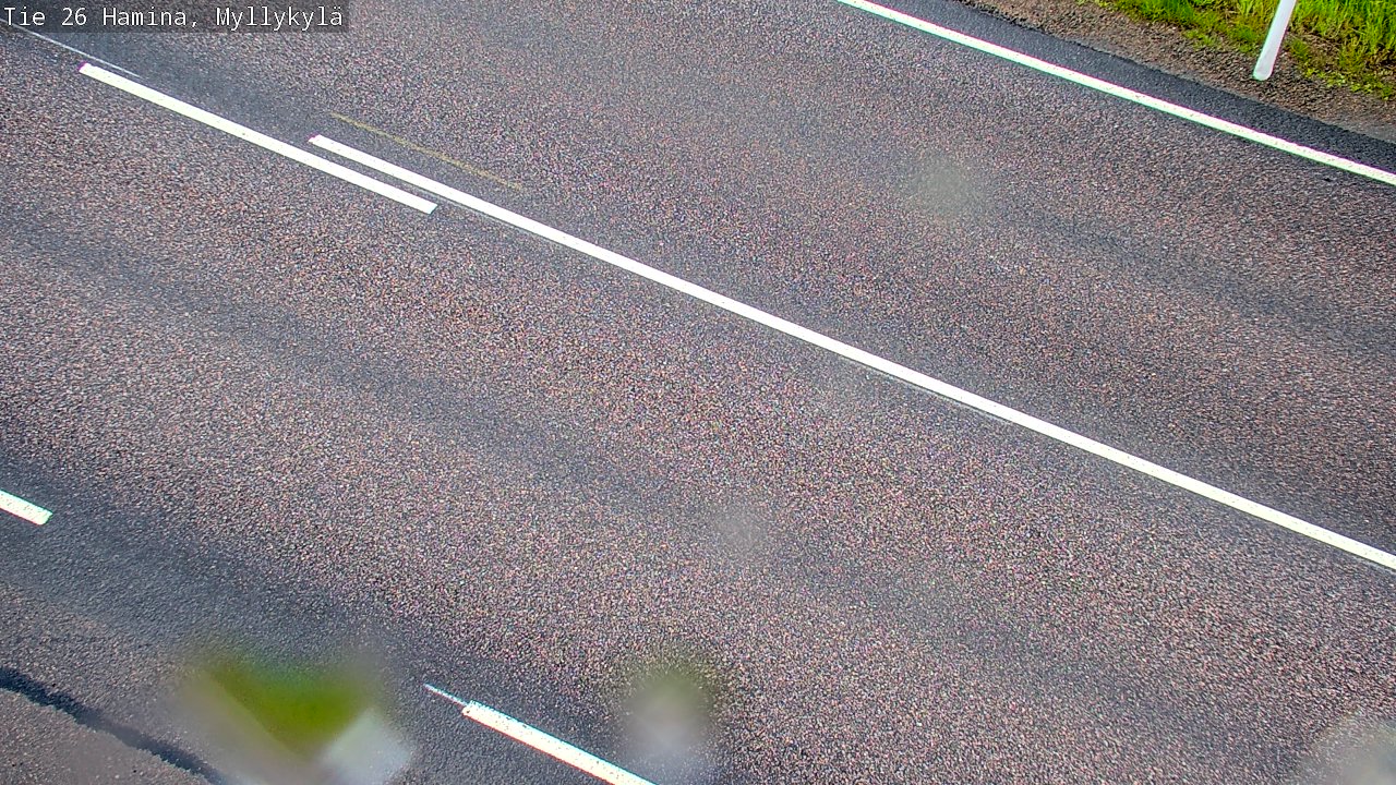 Weather Camera Image Väg 26 Hamina, Myllykylä, Hamina, Kymenlaakso