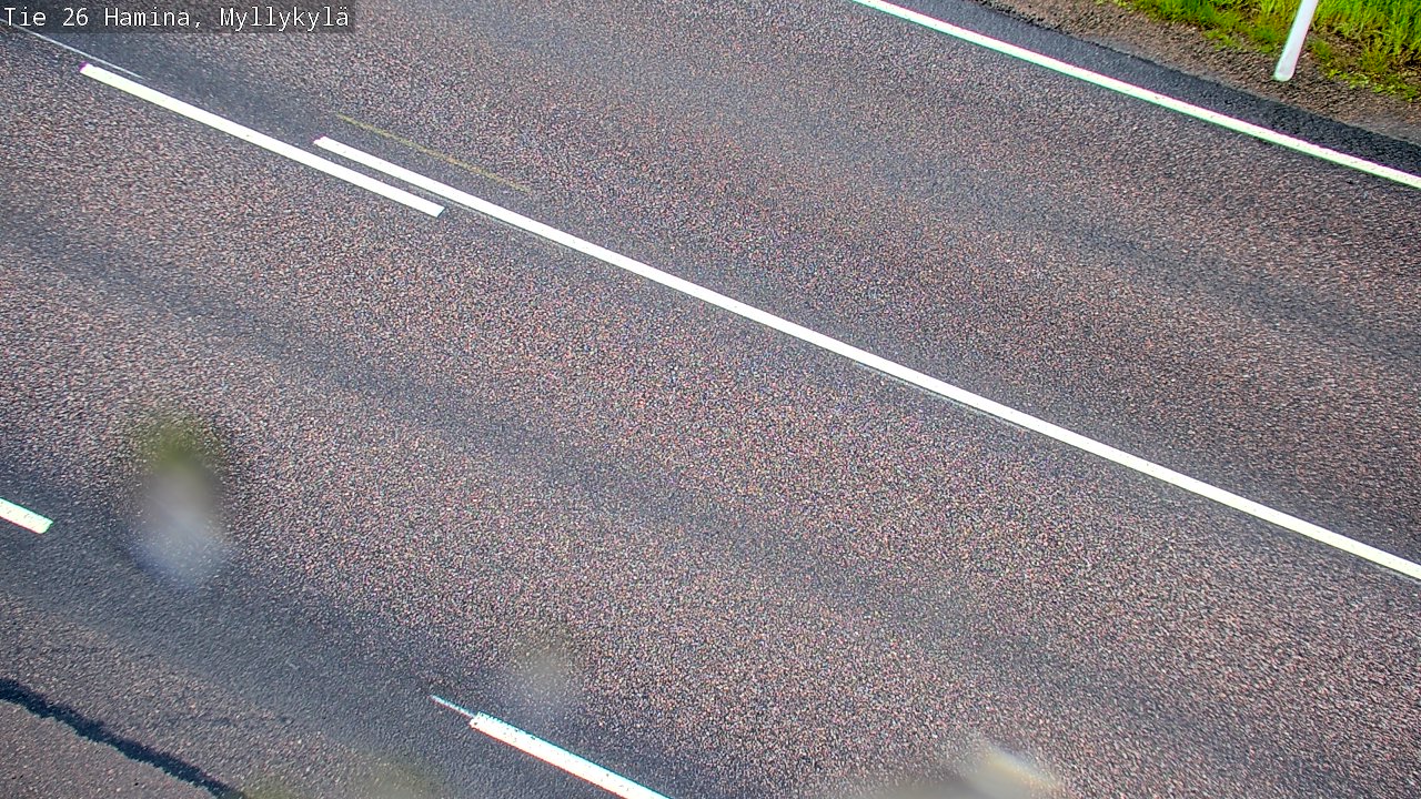 Weather Camera Image Väg 26 Hamina, Myllykylä, Hamina, Kymenlaakso