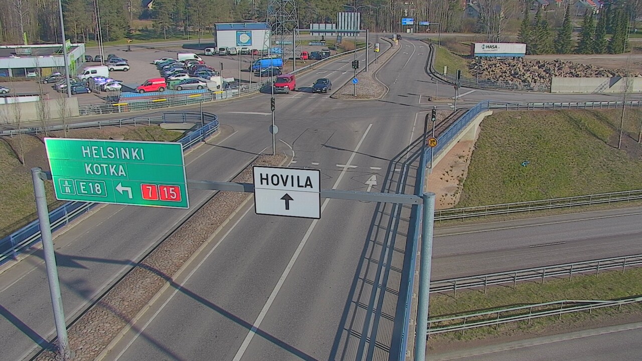 Weather Camera Image Väg 7 Kotka, Jumalniemi, Kotka, Kymenlaakso