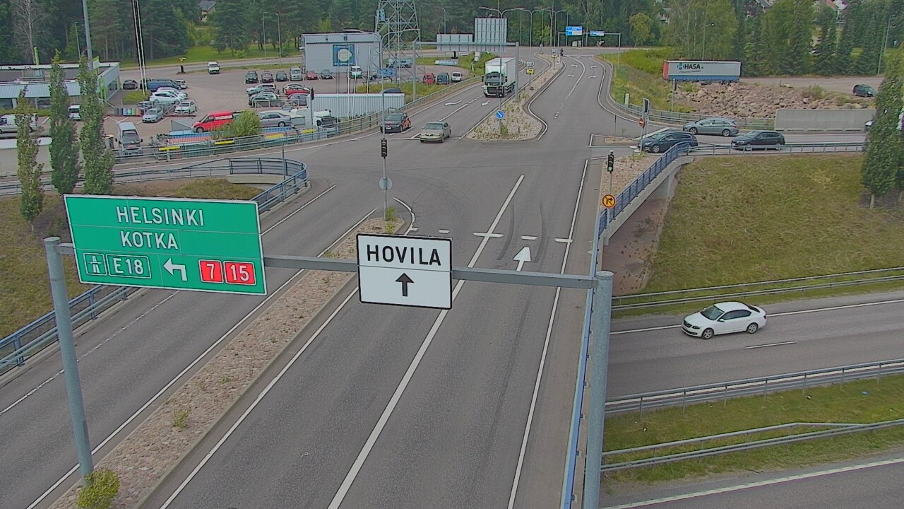 Weather Camera Image Väg 7 Kotka, Jumalniemi, Kotka, Kymenlaakso