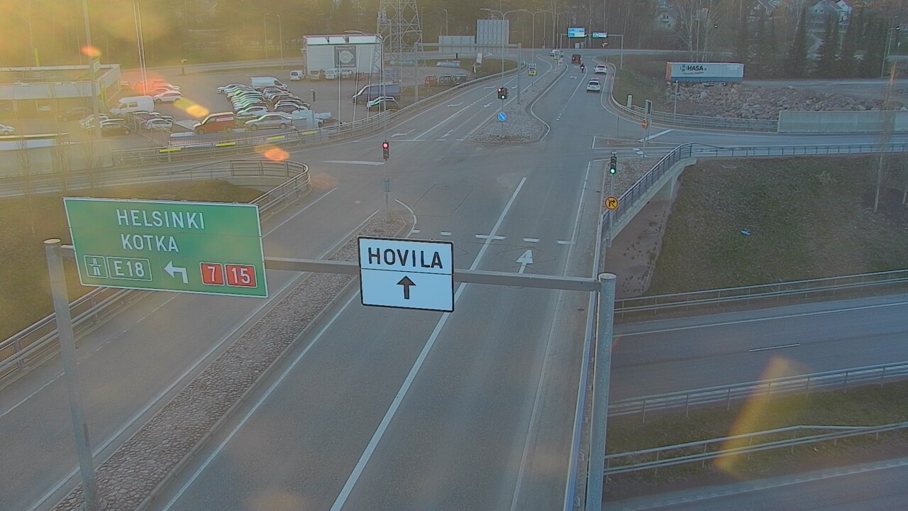 Weather Camera Image Väg 7 Kotka, Jumalniemi, Kotka, Kymenlaakso