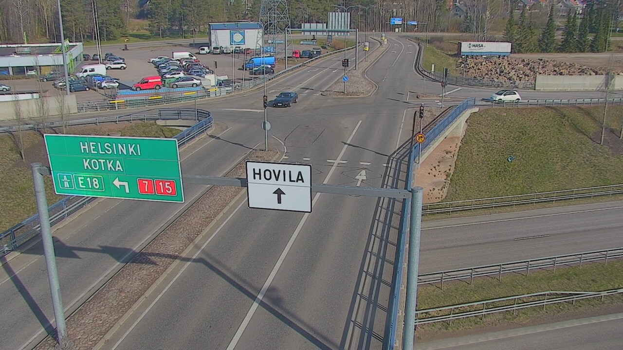 Weather Camera Image Väg 7 Kotka, Jumalniemi, Kotka, Kymenlaakso