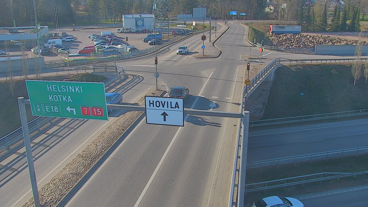 Weather Camera Image Väg 7 Kotka, Jumalniemi, Kotka, Kymenlaakso