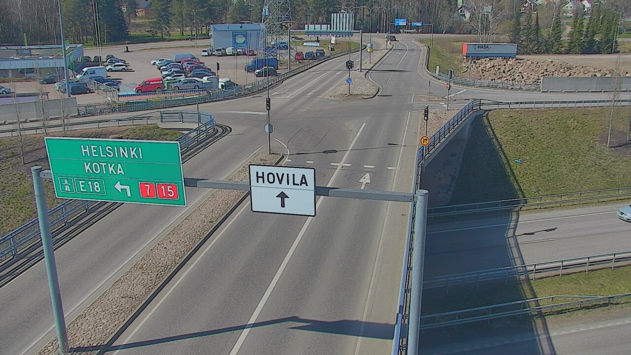 Weather Camera Image Väg 7 Kotka, Jumalniemi, Kotka, Kymenlaakso