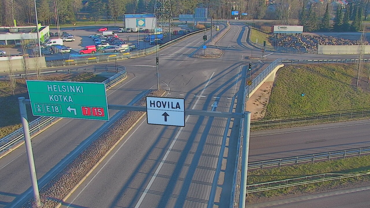 Weather Camera Image Väg 7 Kotka, Jumalniemi, Kotka, Kymenlaakso