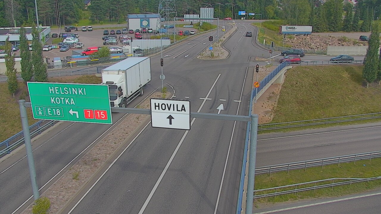 Weather Camera Image Väg 7 Kotka, Jumalniemi, Kotka, Kymenlaakso