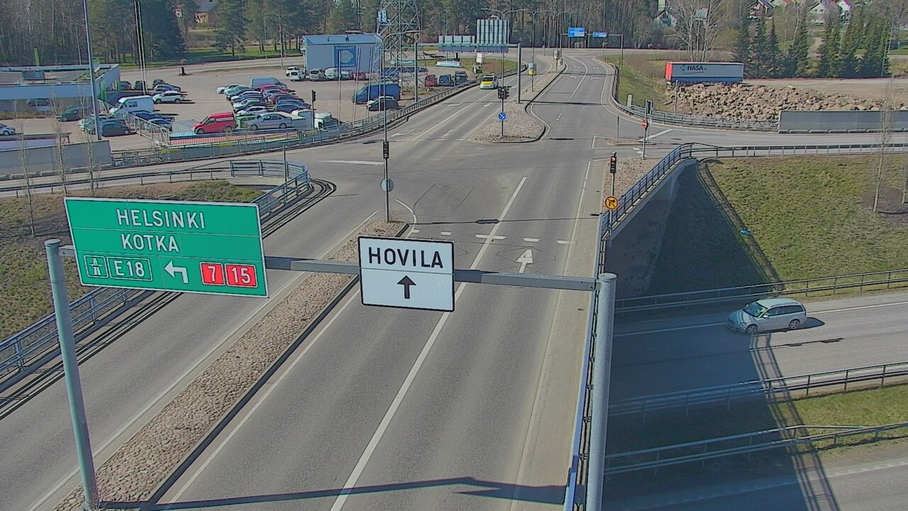 Weather Camera Image Väg 7 Kotka, Jumalniemi, Kotka, Kymenlaakso